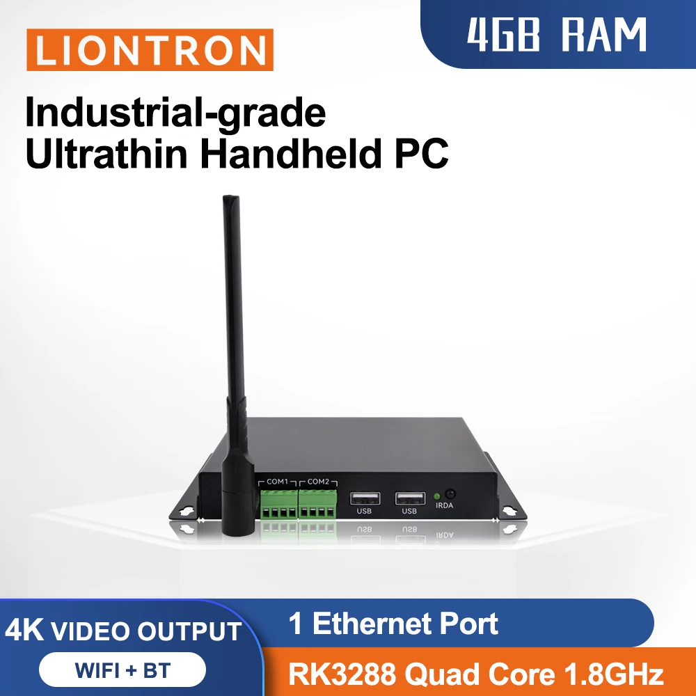 Liontron Household Mini PC 4G RAM 128G ROM Wi-Fi HDMI Ethernet Fanless Rockchip RK3288 Android Linux Embedded Compact Computer