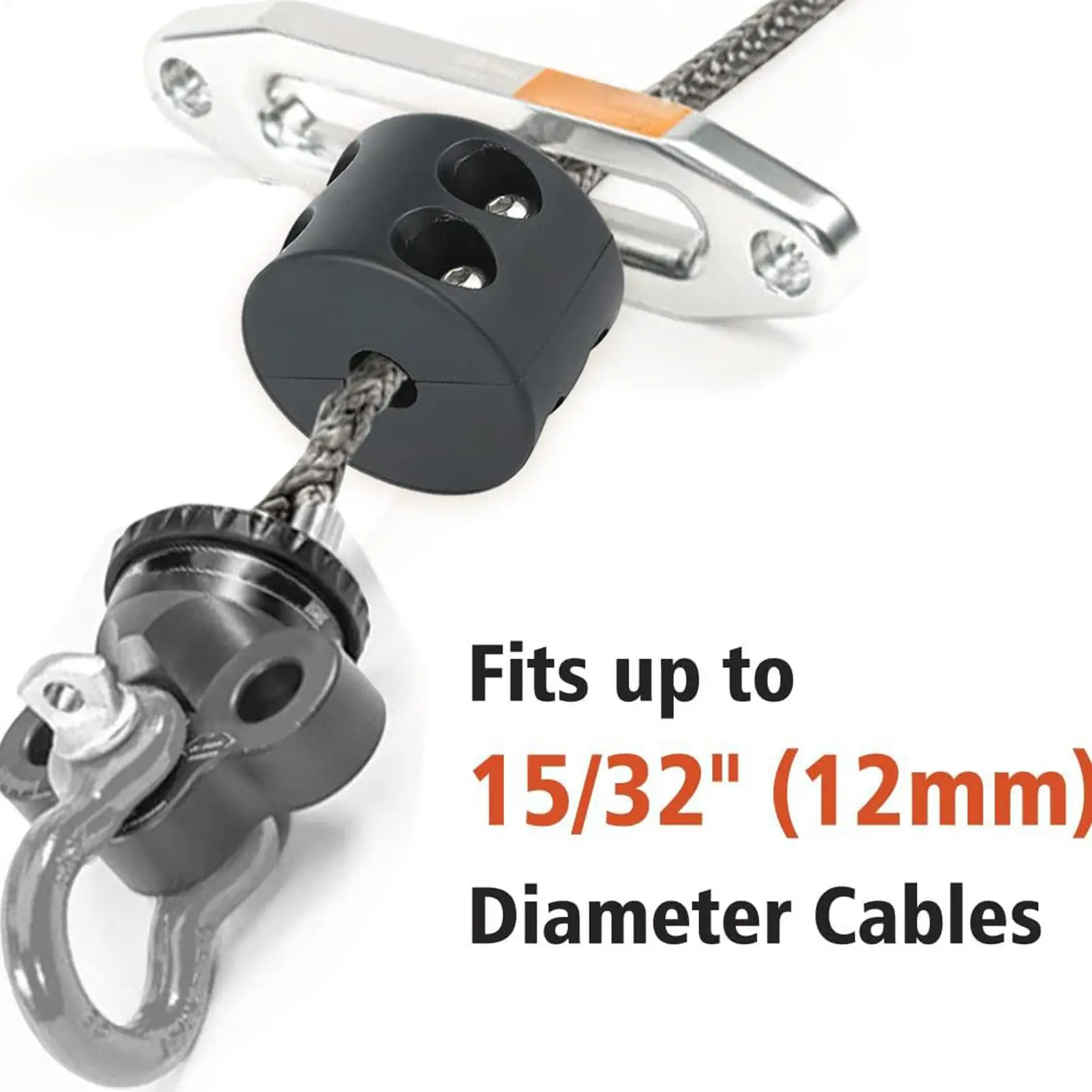 ウインチケーブルフックストッパーはゴム製ラインセーバーを引っ張り防止します高耐久ウインチストッパー耐久性のあるゴム製ストッパー車両atvに適合します