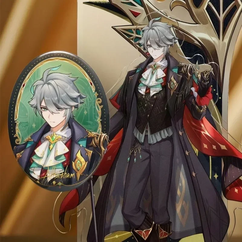 Набор ограниченной серии Genshin Impact Themed: Alhaitham & Kaveh, акриловые подставки 10 см и булавки премиум-класса, идеальное украшение для рабочего стола 2025 г.