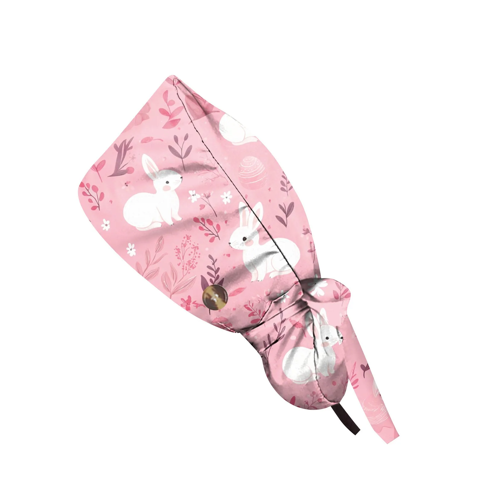 Copricapo da donna Cappello da infermiera Bandana coniglietto pasquale Cappello stampato Berretto morbido e traspirante Copricapo Accessori uniformi da infermiera