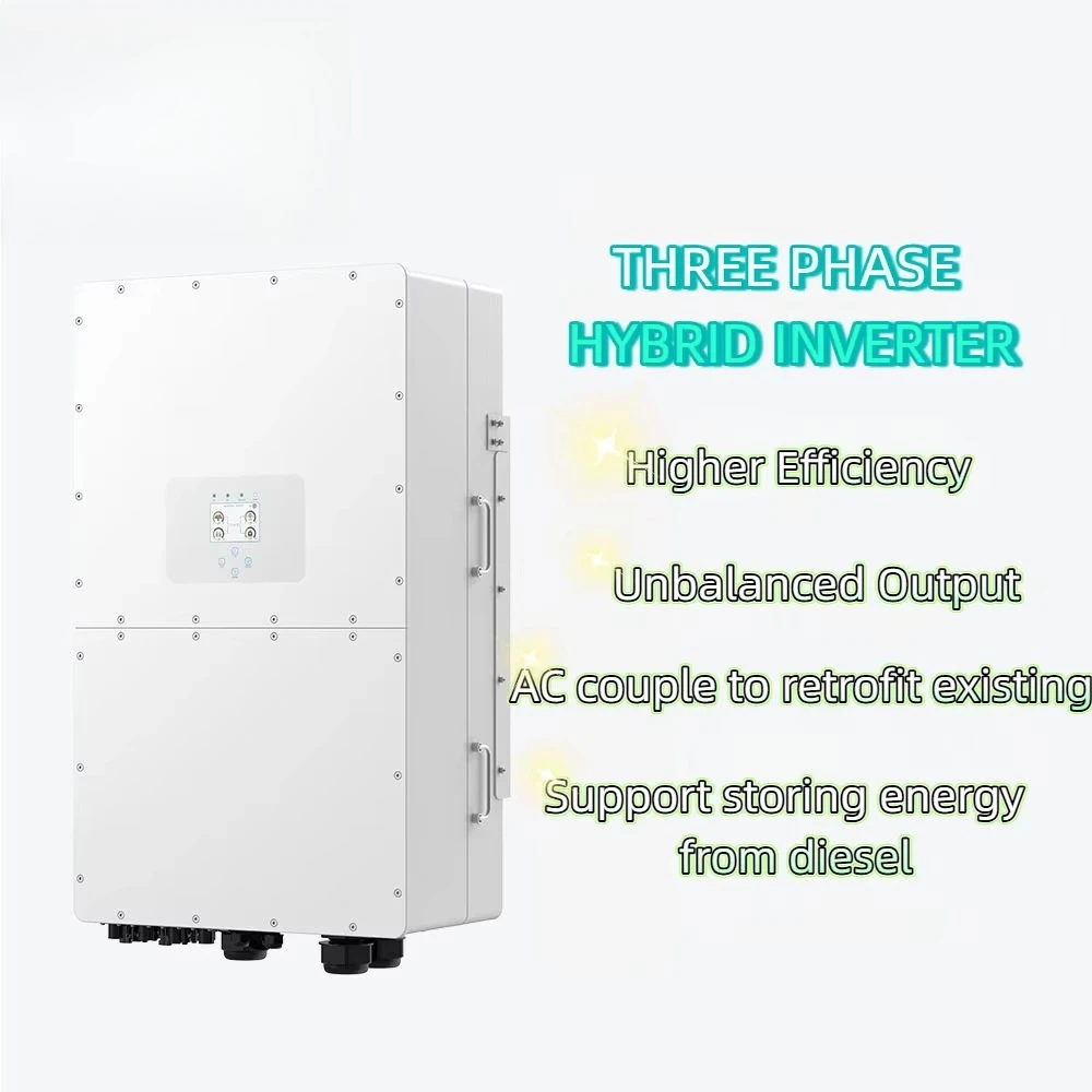 نظام الطاقة الشمسية الهجين 100 كيلو وات 150 كيلو وات مجموعة كاملة لنظام الطاقة ثلاثي الطور مع بطارية #3