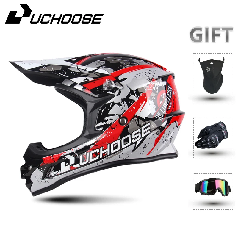 Caschi da uomo per donna adulta Motocross Kask Cross Downhill Soporte Casco Off Road Casco Racing Classic Motorcycle Original Enduro