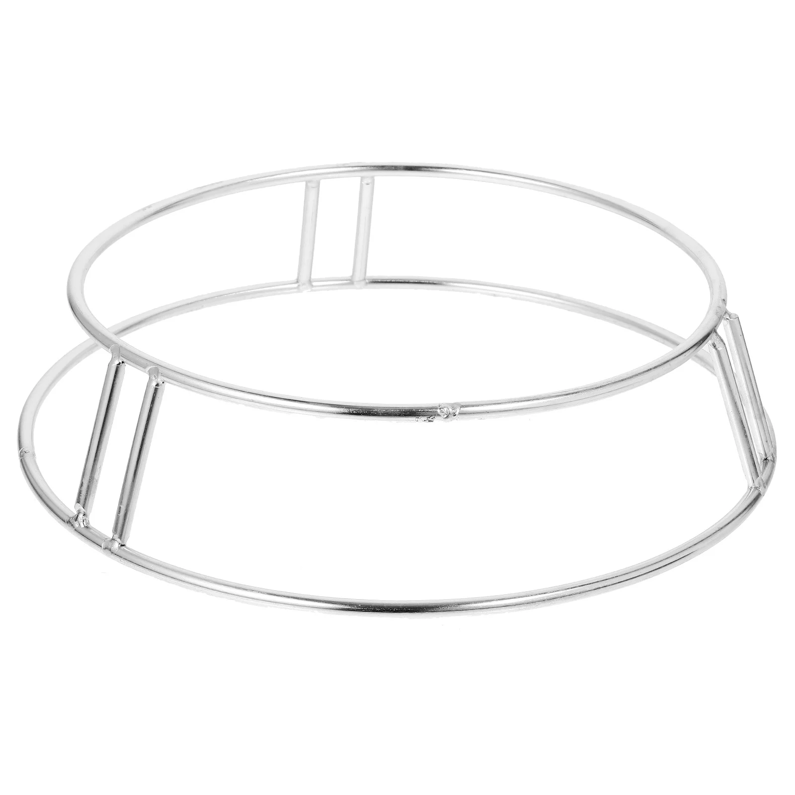 

1pc Stainless Steel Pot Rack Compact Countertop Pan Holder Heat Insulated Multi-Function Cookware Organizer For Kitchen