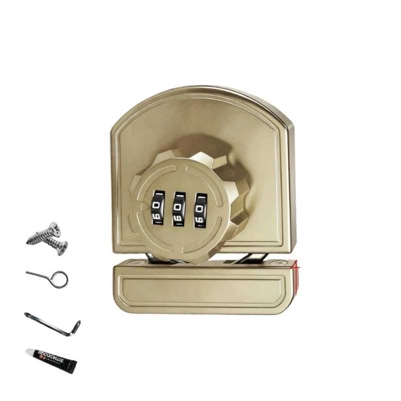 

Защитный замок для входа без ключа без установки дрели, современный дизайн, дрель для блокировки паролей, легко подходит для