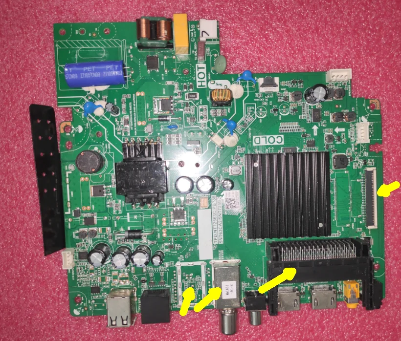 TPD.NT72563C.PB788 5NT63CA2 5NT725B2 Three in one network TV motherboard 4 different interfaces