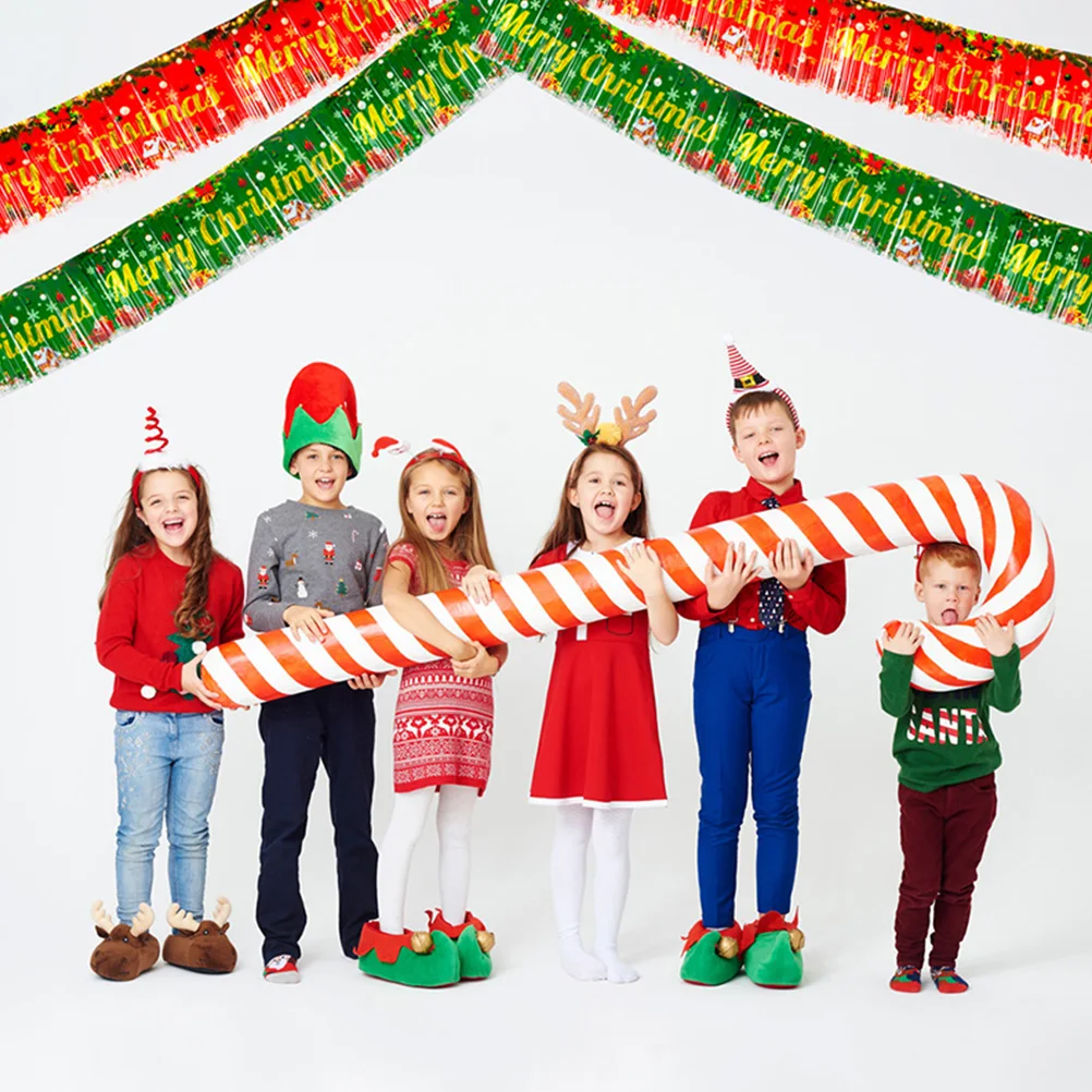 

4pcs Fringe Banner Party Decorations Xmas Tinsel Garland Waterproof Foil Backdrop Streamer Door Wedding Birthday Festival