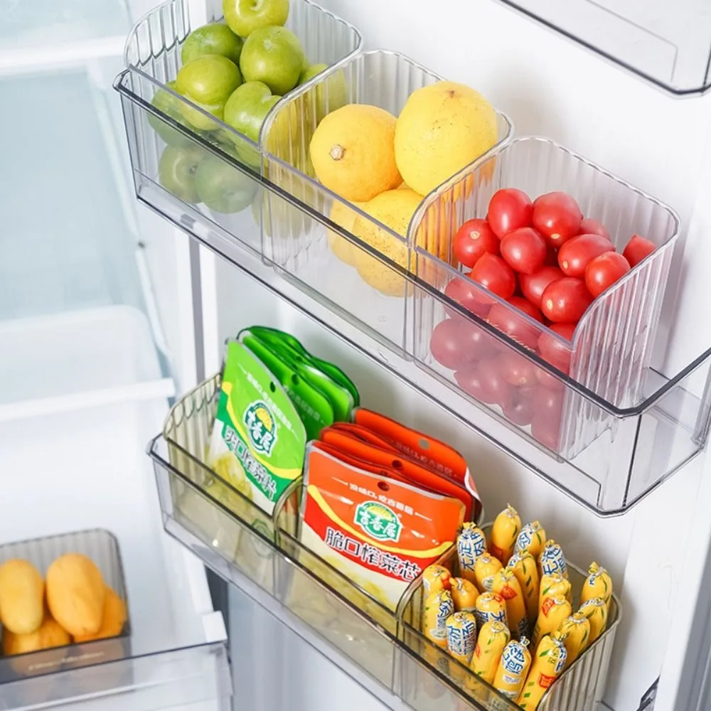 Quality Fridge Side Door Refrigerator Drawer Large Opening Deepen Fridge Organizer Rack Plastic Food Case Kitchen