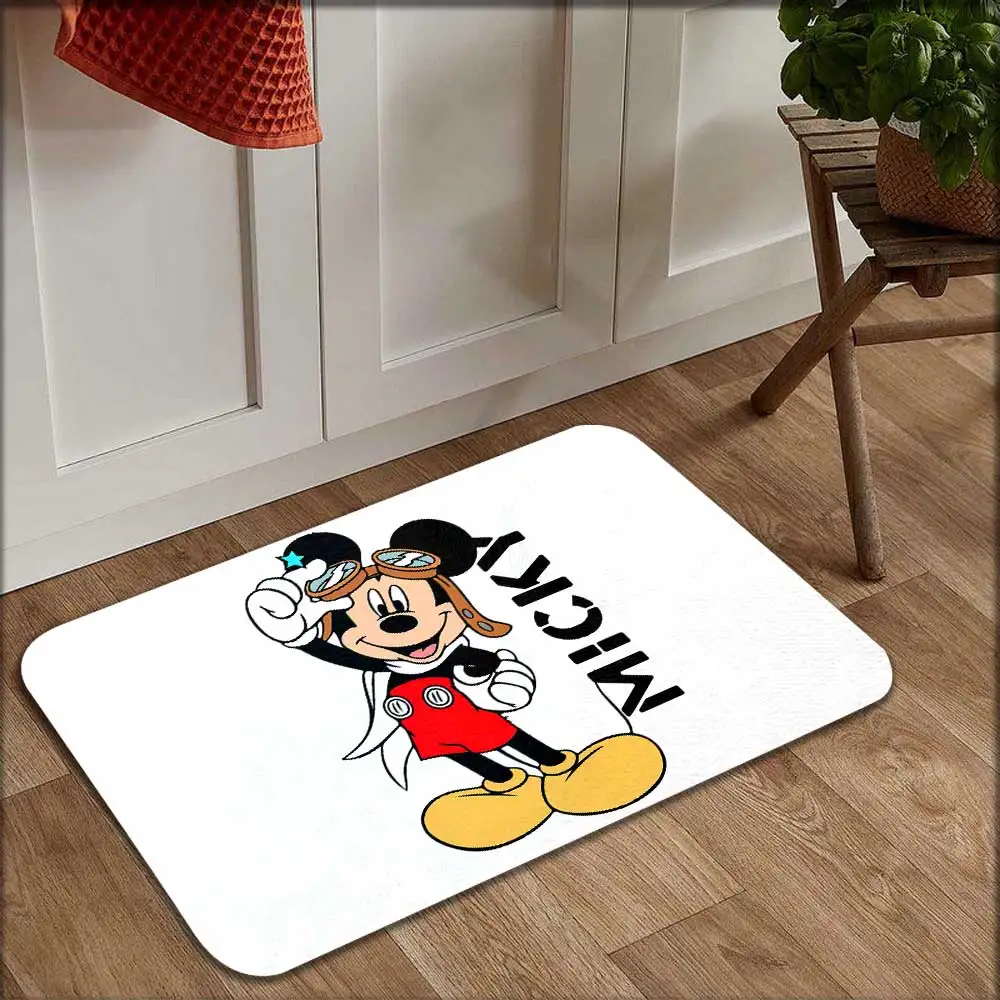 Alfombras de baño con dicjos de ratón Kawaii، alfombra para puerta delantera، alfombra para baño، pasillo، سالا ديستار، ديسمبر #4