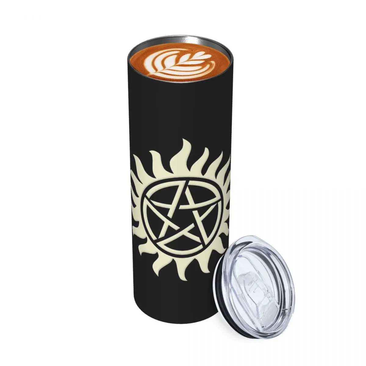Supernatural Devil Stainless Steel Tumbler Vacuum Insulated Mugs Thermal Cold Cup Straws With Lid 20oz