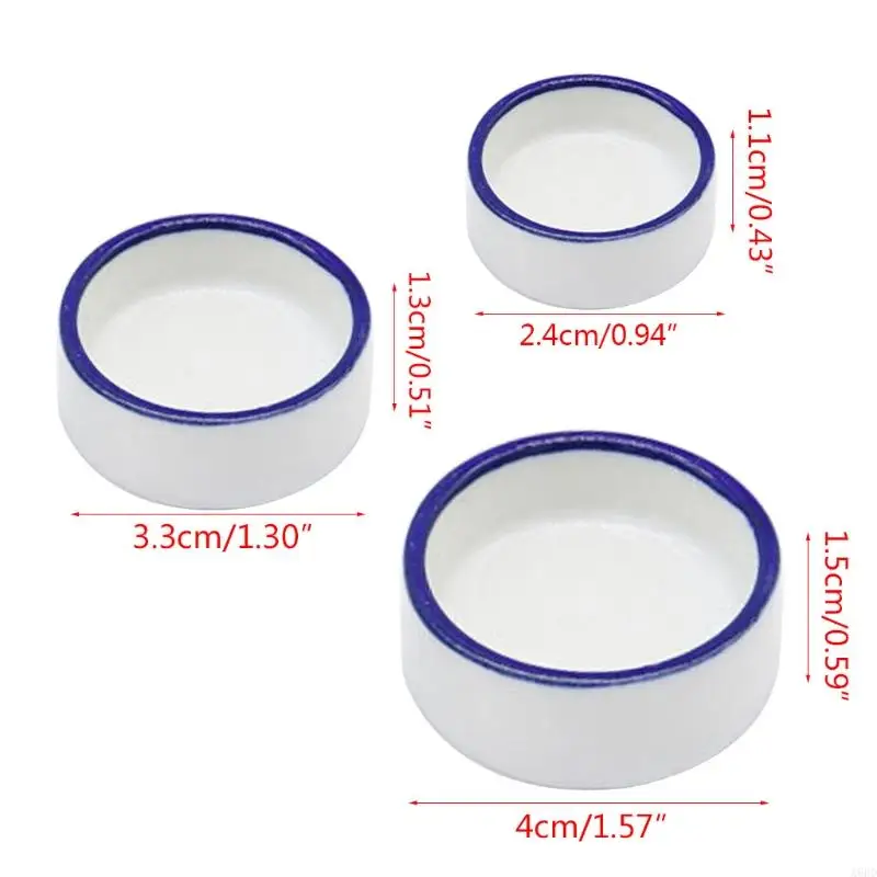 A6HD Bò Sát Bát Đựng Thức Ăn Thằn Lằn Tắc Kè Thực Phẩm Nước Món Ăn Râu Rồng Ăn Món Ăn Gốm Sứ Con Sâu Món Ăn Cho Thằn Lằn Anoles