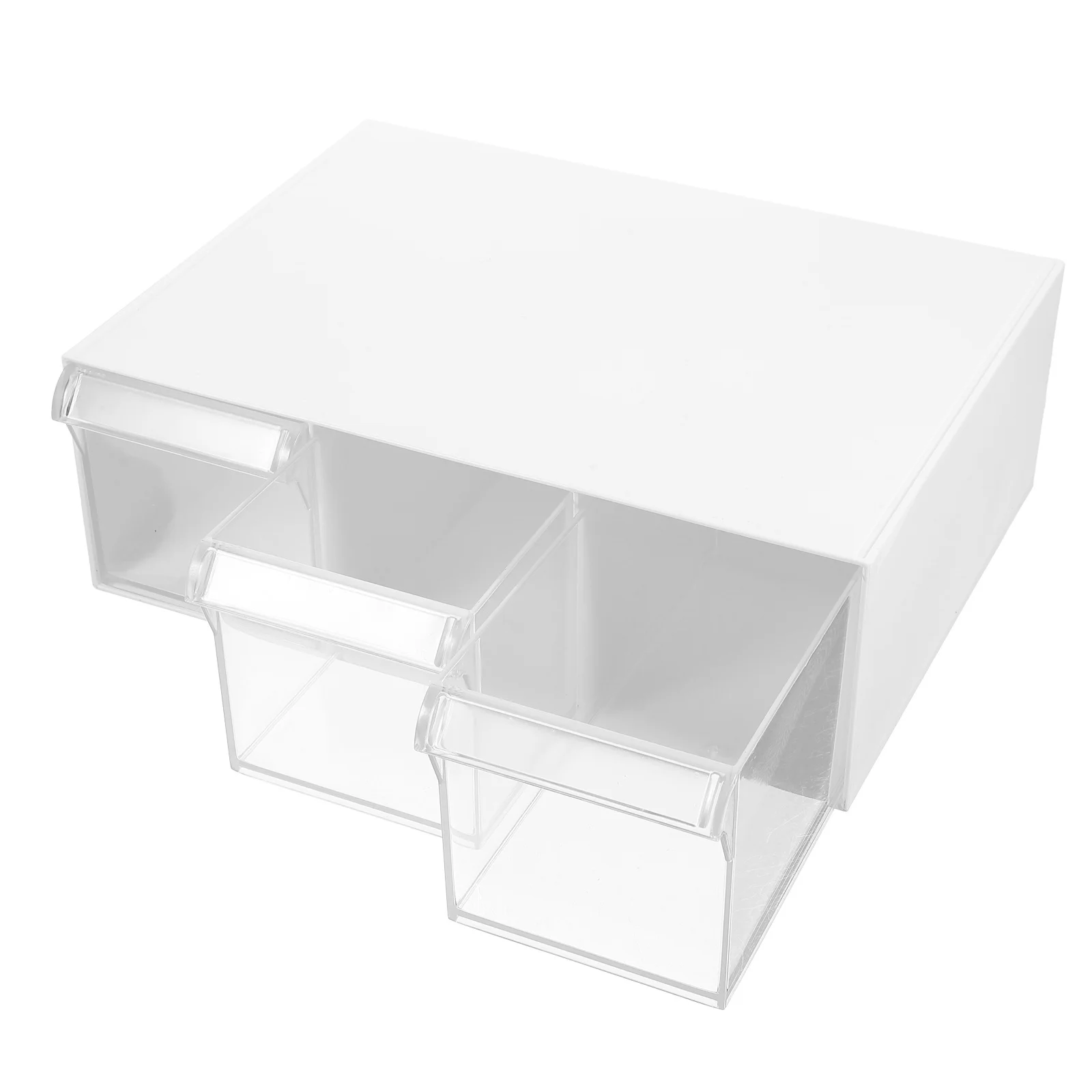 

1Set Drawer Storage Box Multi-Compartment ABS Acrylic Small Drawer Desktop Organizer for Office Makeup Documents Storage Drawers