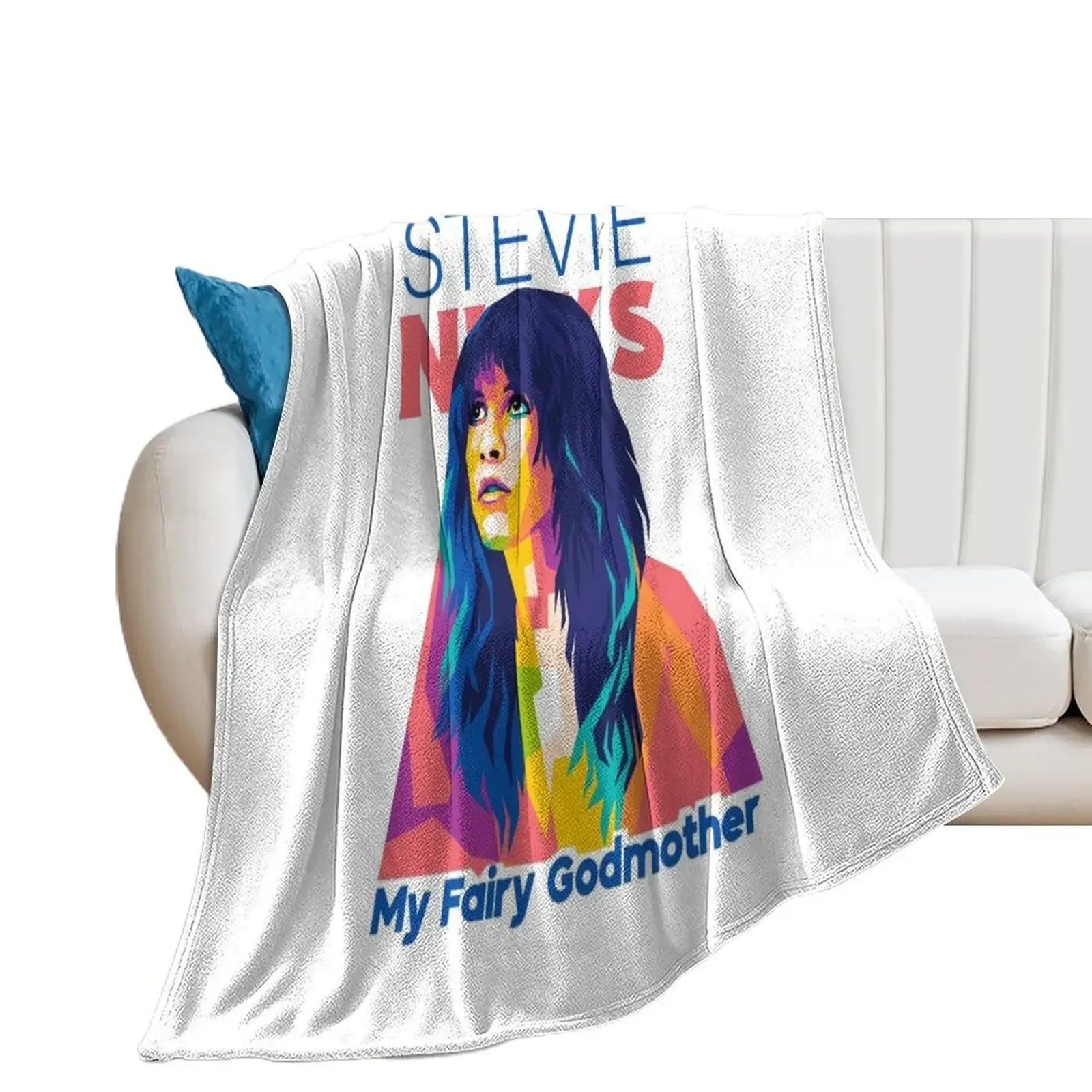 Stevie Nicks Is My Fairy Godmother Throw Blanket heavy to sleep Cute Plaid Blankets