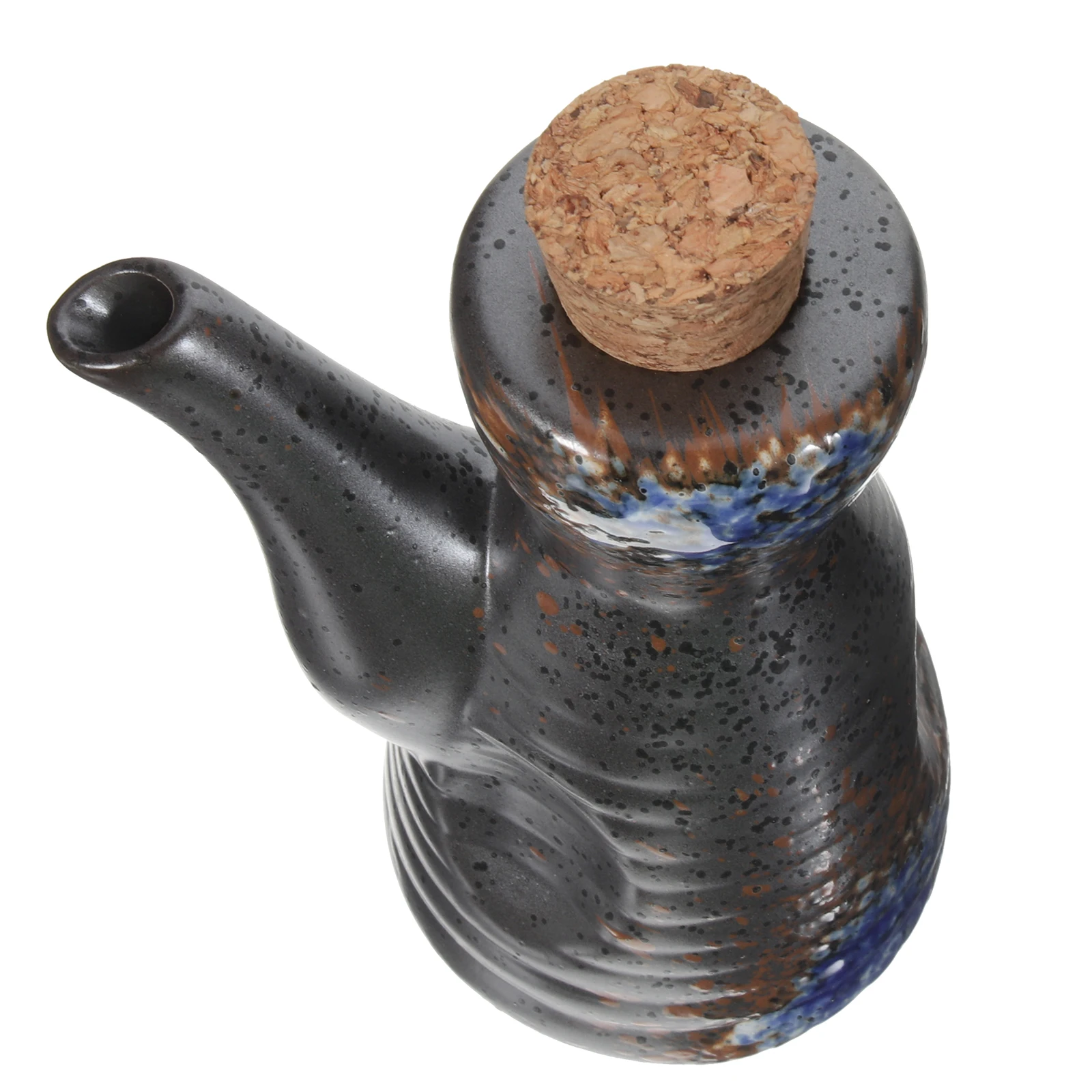 

Soy Sauce Pot Vinegar Dispenser Ceramic Sauce Condiment Bottle for Kitchen Restaurant Buffet Easy Clean Dust Proof