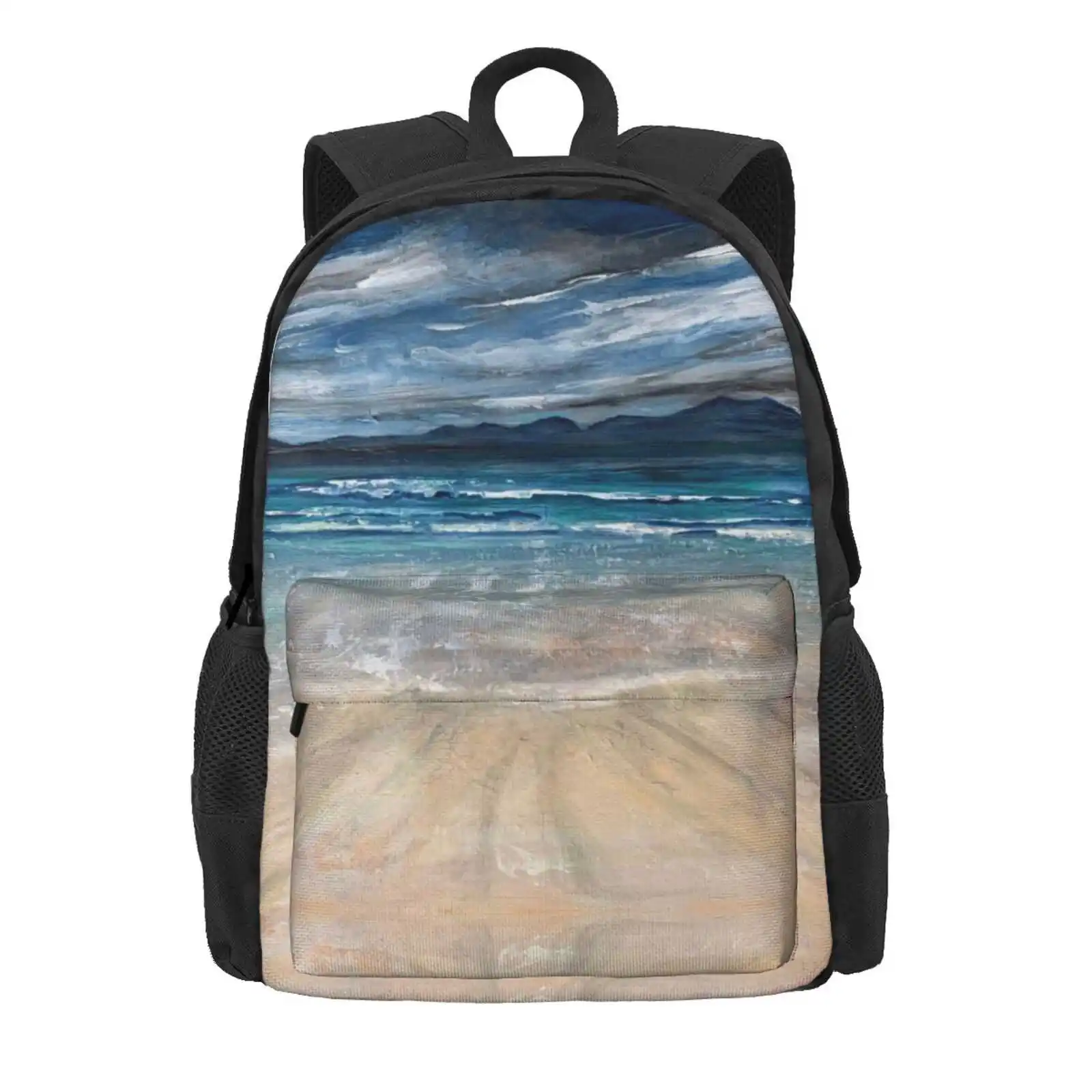 Luskentyre Beach, Isle Of Harris, Scotland Hot Sale Schoolbag Backpack Fashion Bags Luskentyre Isle Of Harris Outer Hebrides