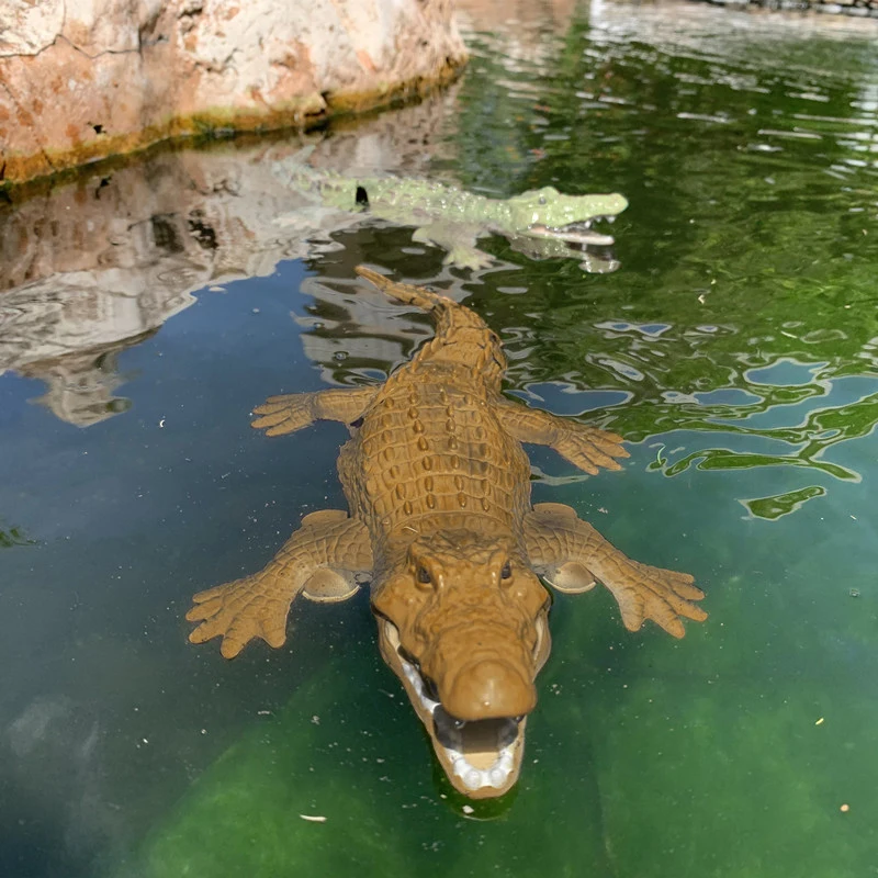 Realistic RC Crocodile for Pool Lake Toys for Kids Waterproof Remote Control Animal Children Gift  Electric Boats  Model