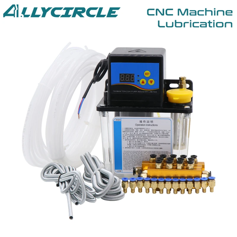 

1L Automatic CNC Lubricating Oil Pump Kit 220V 4MM 6MM for CNC Engraving Machine