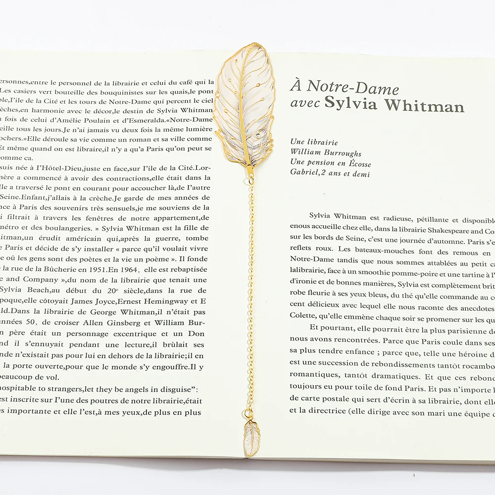 إشارات مرجعية معدنية من الريش الأبيض، إشارات مرجعية من سلسلة Angel Plume، هدايا ثمينة لمحبي الكتب، عيد ميلاد عيد الحب