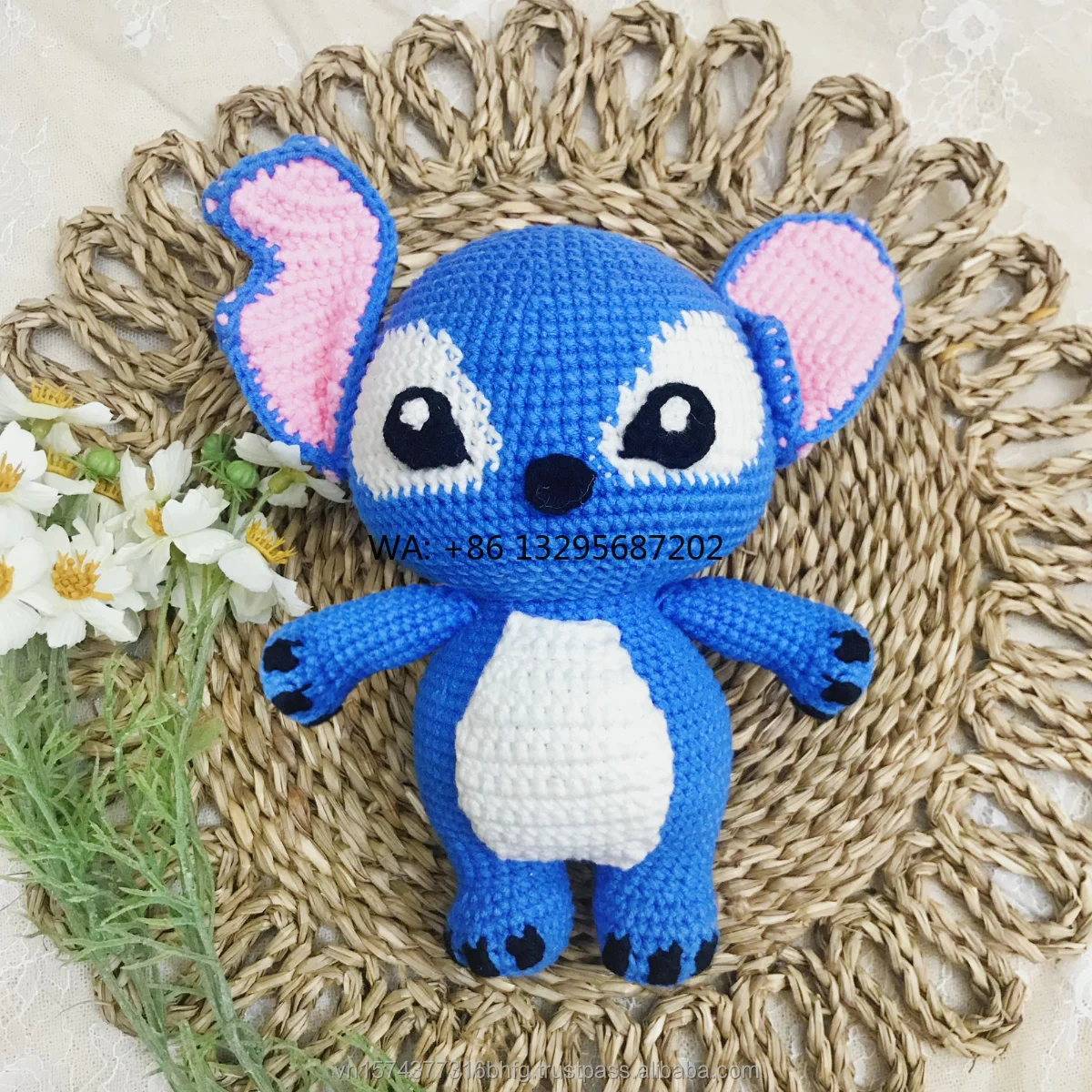

Custom Cute Animal Cute Handmade Baby Plush Crochet Toys Dolls Moose Bear Dog Small Knitted Baby Comfort Crochet Animal Toys
