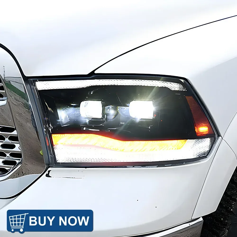 

Auto Headlights For Dodge RAM 1500 2009-2018 LED Car Front Lamps Assembly Upgrade Dynamic DRL 2 Projector Lens Tool Accessories