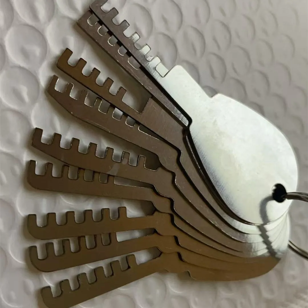 9PCS LOCKSMITHOBD Tools Stainless Steel Comb Lock 9in1 Full Set Repair Tool Comb Tools