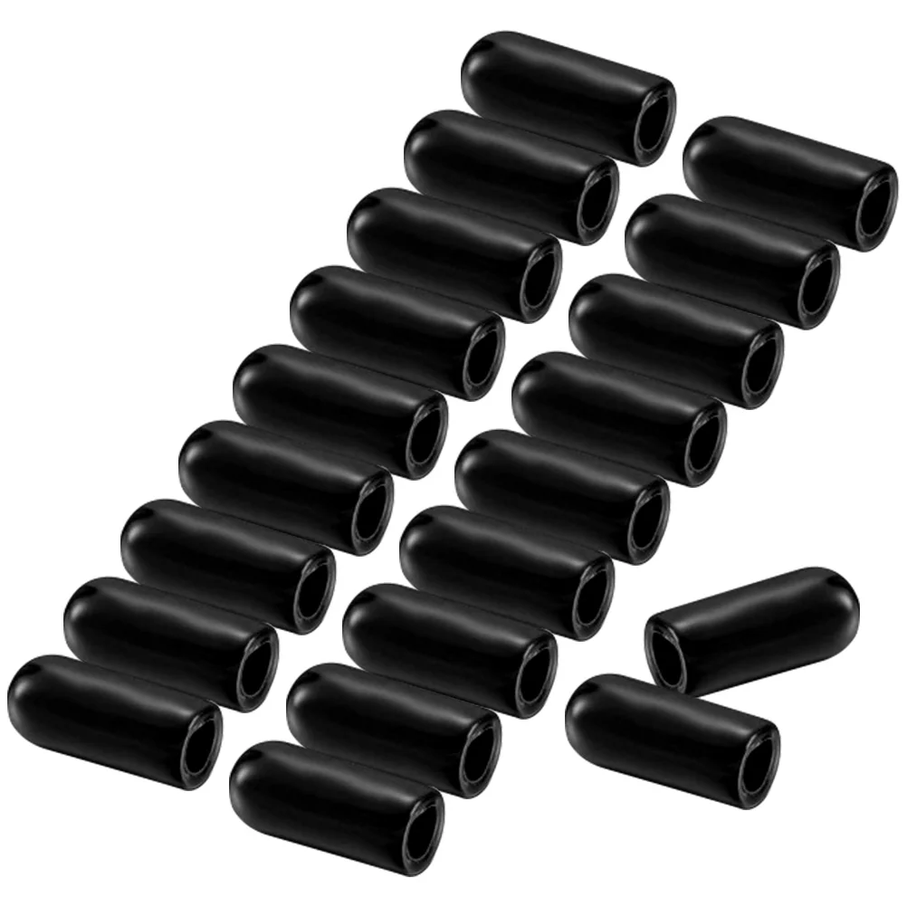 

20 Pcs Pigment Bottle Mouth Cap Airbrush Jar Lids Pot Caps Plastic Part Bottles