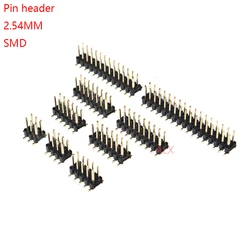 10PCS SMD SMT 2*2/3/4/5/6/7/8/9/10/12/16/20/40/ PIN double row male PIN HEADER 2.54MM PITCH Strip Connector 2X/6/8/10/20