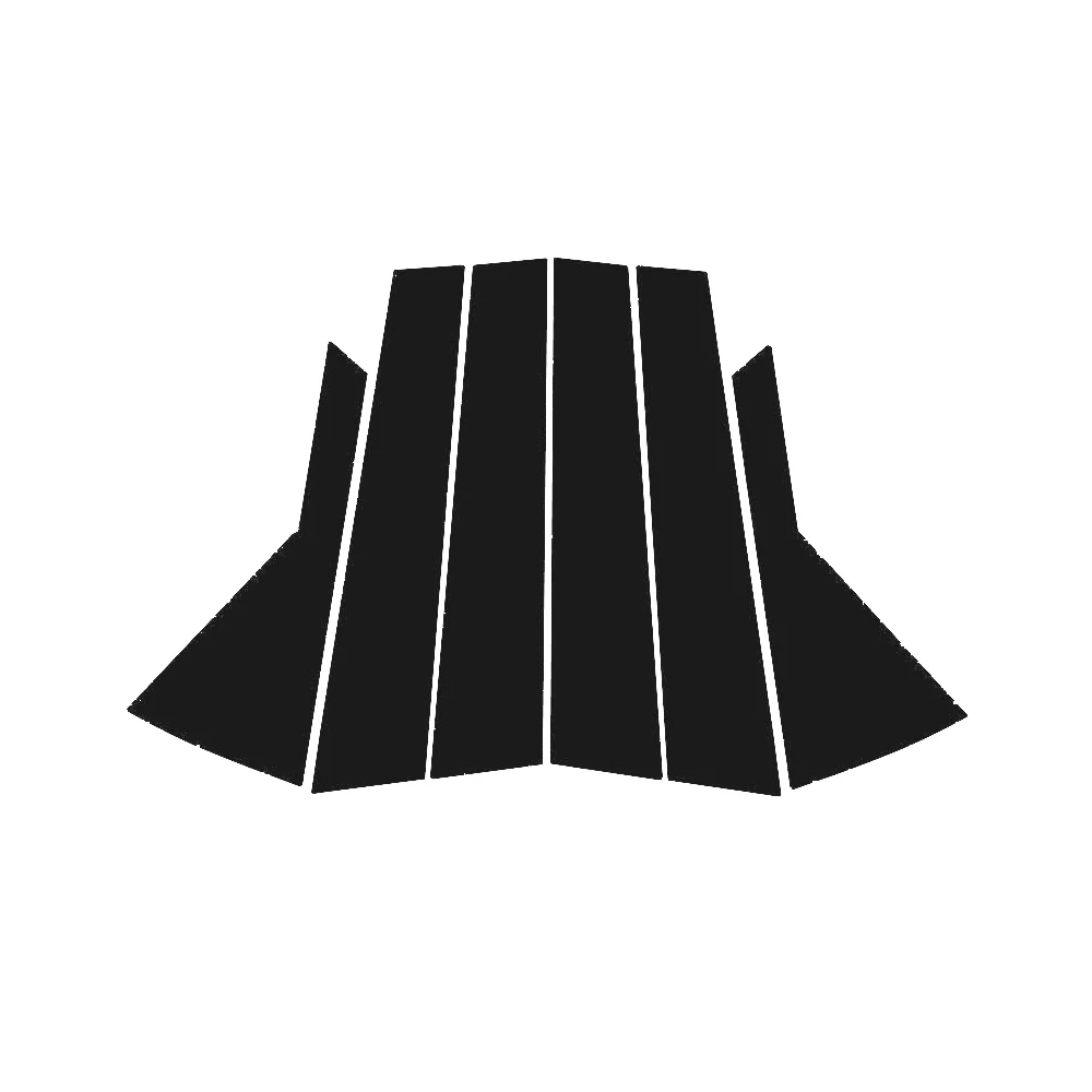 

For Kia Seltos KX3 2015-2018 2016 2017 Bright Black Carbon Fibre Window Door B C Sticker