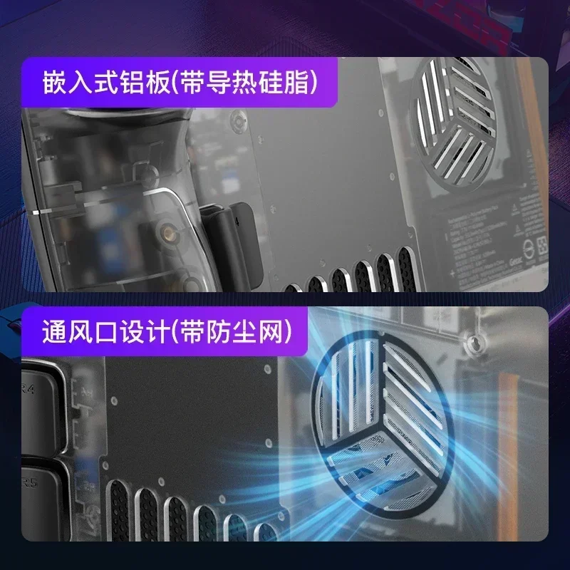 غطاء شفاف لتبديد الحرارة لسطح البخار ، غلاف واقي ، وحدة تحكم في الألعاب ، لوحة ألعاب ، استبدال Oled