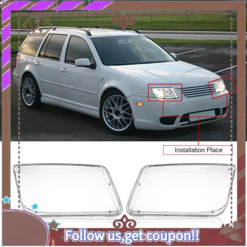 

A57E-1 пара автомобильных фар, крышка объектива, абажур для VW MK4 Jetta Bora 1998-2004, детали