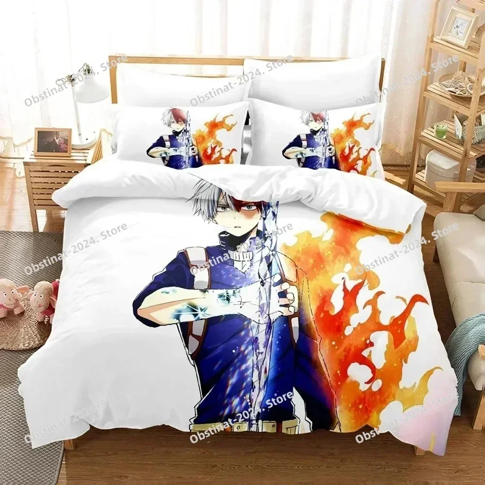 3d Anime Bedding Set My Hero Academia Quilt Duvet Cover Sets No Sheet Home Decor Single Queen King Size Gift Cute Boys Cartoon
