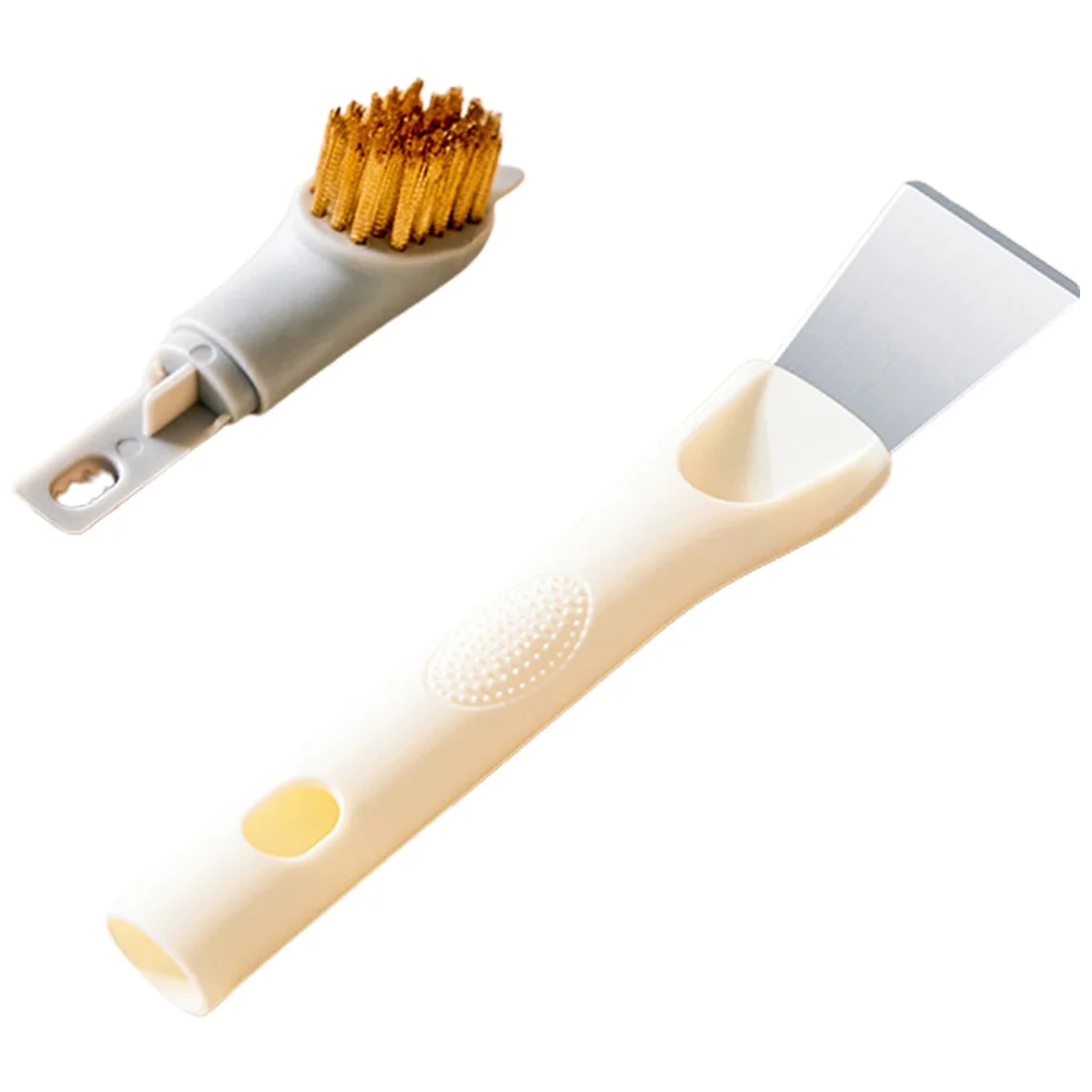 

Pot With Handle Sturdy Bristle Cleaning Brush For Gas Stove Cooktop Scraper Dishwashing Non-Stick Pan Scrub Brush Household