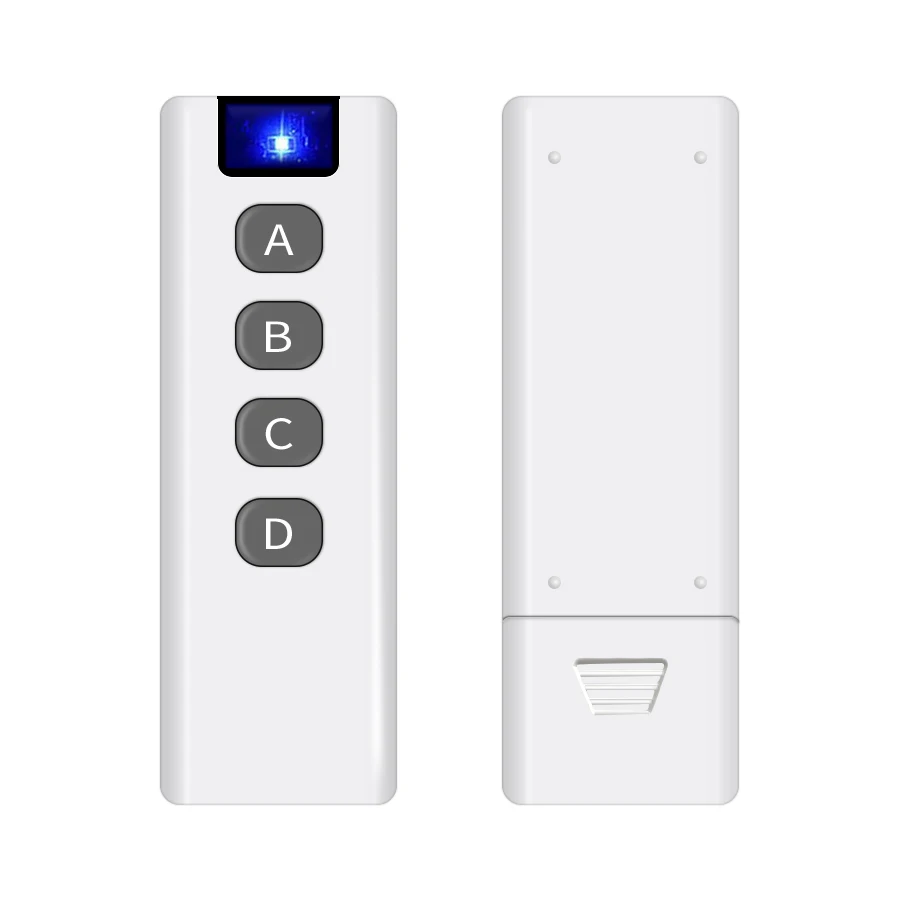 433Mhz Transmitter Remote Control Universal Wireless 4 Buttons Learning Code For Light Switch Gadgets Gate Garage Door Opener