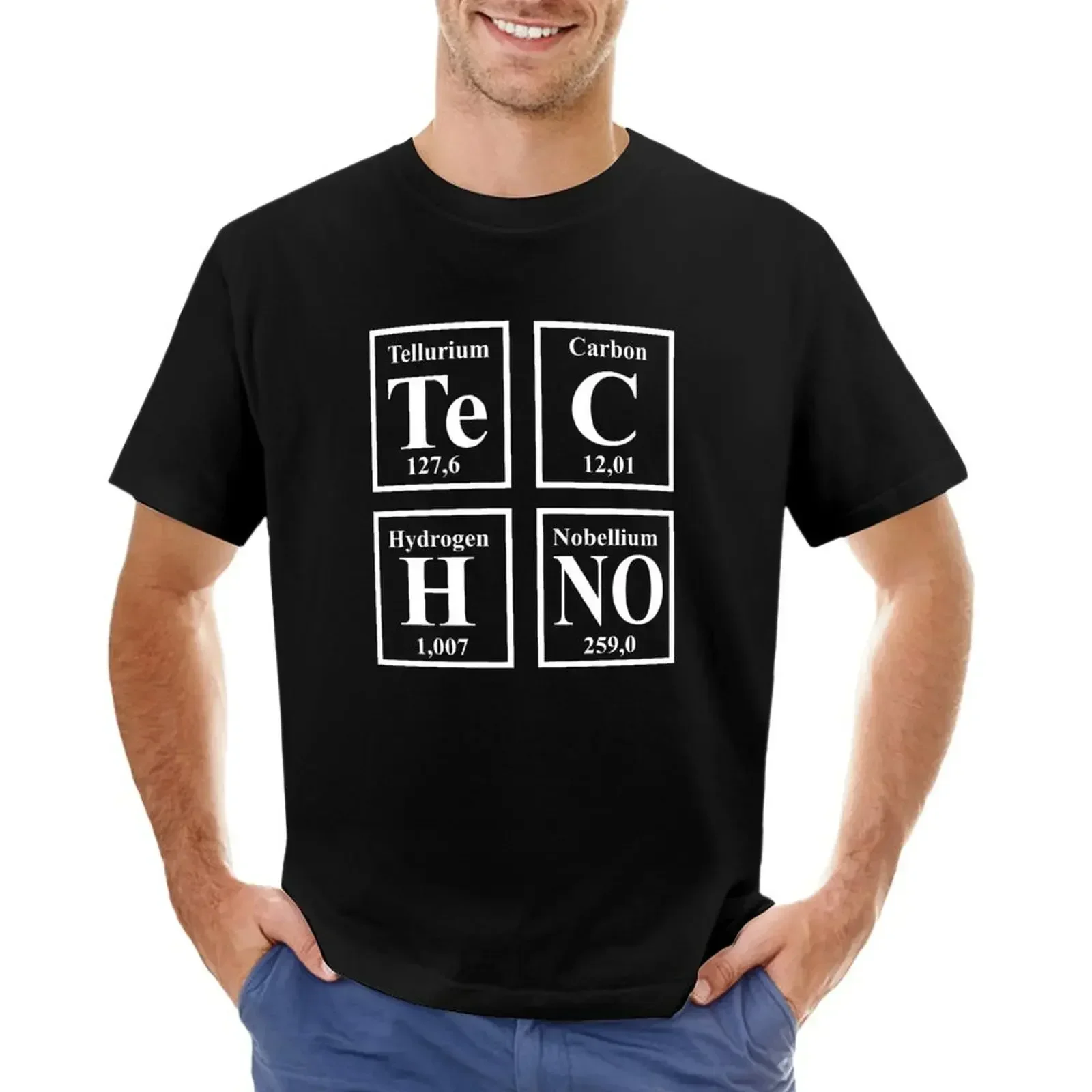 Chic technology Periodic Table - Cool electronic carnival T-shirt Kawaii clothing aesthetic clothing undershirt, men's fashion