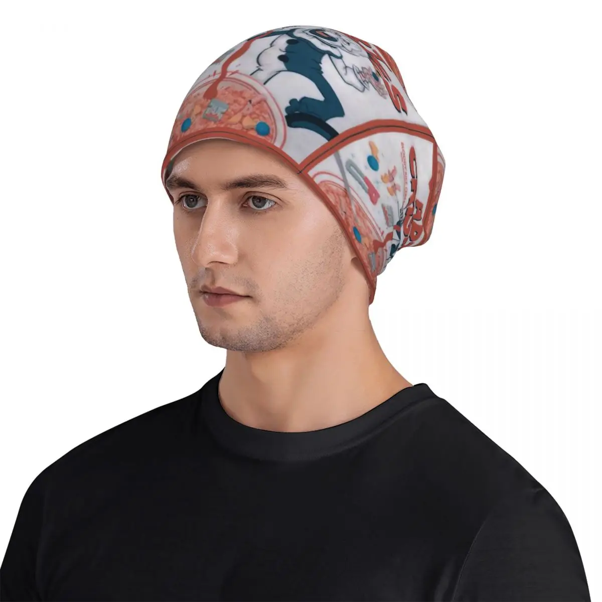 Gorros de terror Art Crispies Terrifier, gorros de payaso con gráfico Hip Hop para hombres y mujeres, gorros de calle, gorros cálidos de primavera, gorro de punto de doble uso