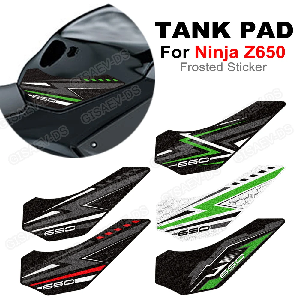 For Ninja Z650 Z 650 S ABS  Fuel Tank Pad Sticker Knee Grip Scratch-Resistant 3D Decals Frosted Sticker 3D New