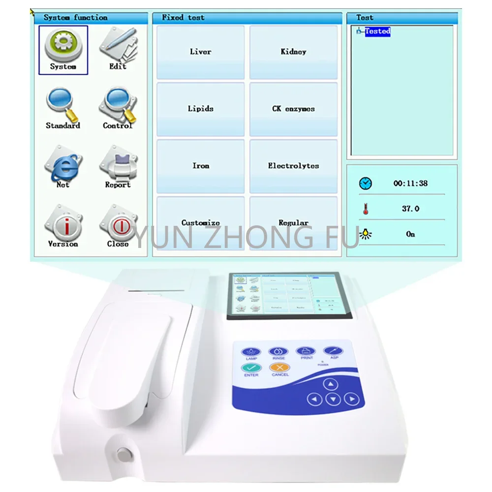 BC300 Semi-auto Biochemistry Clinical Chemistry Analyzer Touch Screen Contec