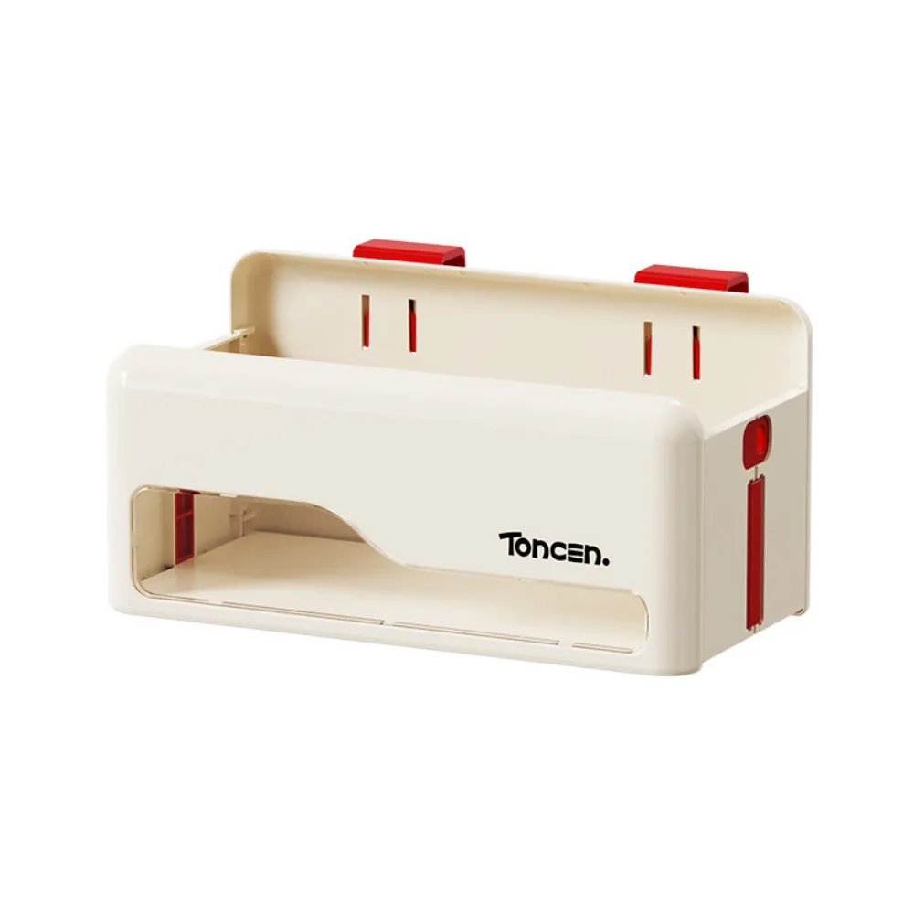 

Creative Hanging Organizer Wall-mounted Punch-free Bathroom Storage Rack Stretchable Space Saving Dormitory Storage Box