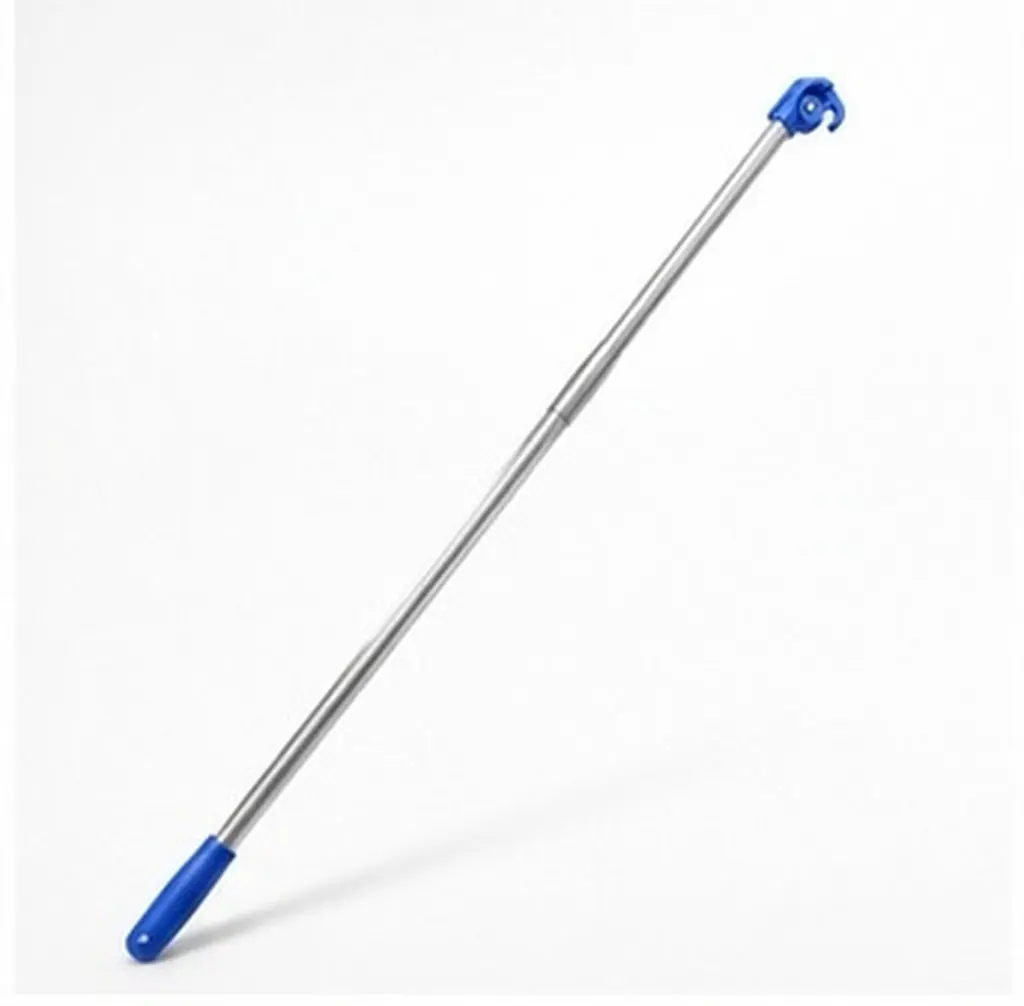 6-Section Telescoping Window Opener Pole Extendable Metal Rod for Loft Hatch Window Pull Hook Awning Puller Pole