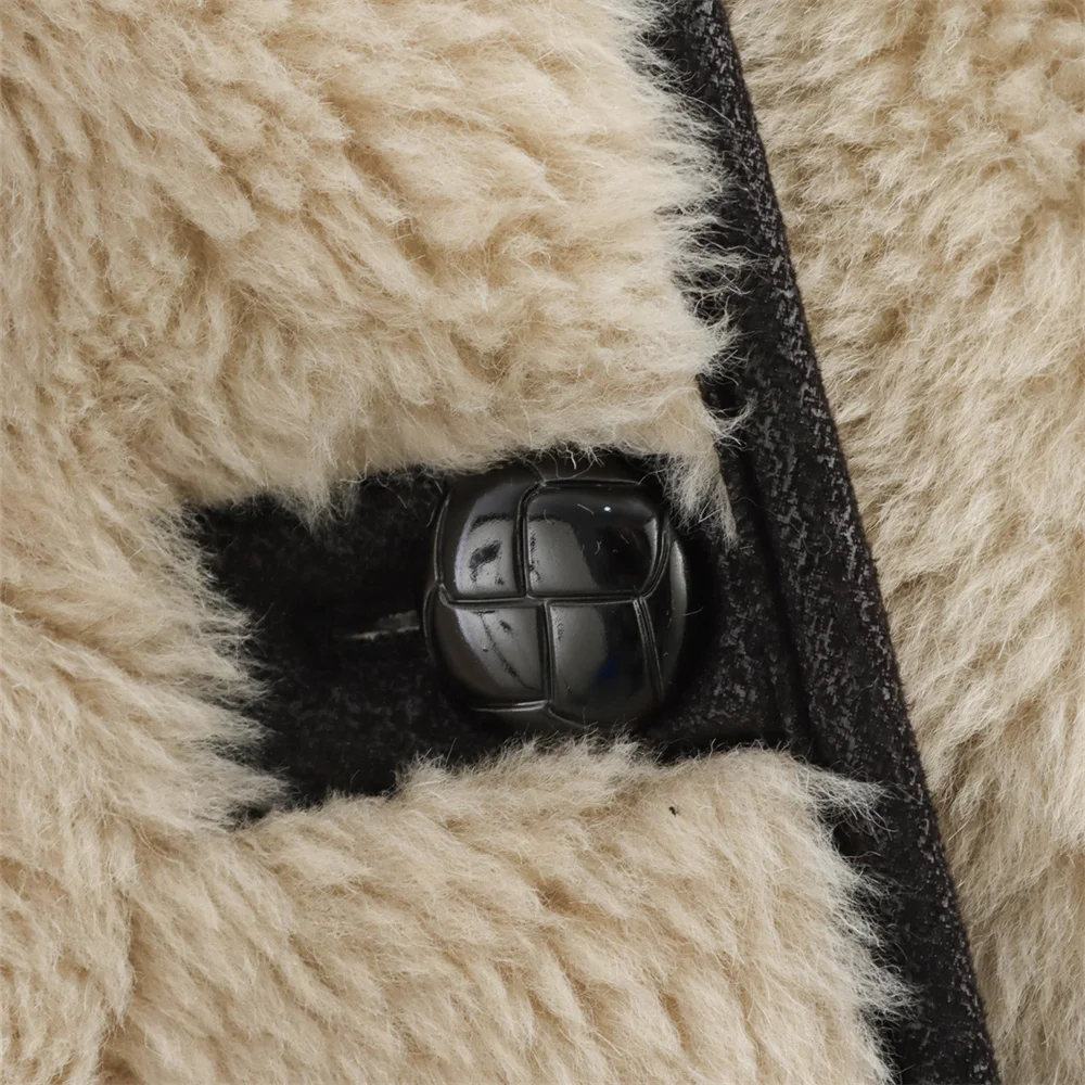 Unizera-女性用の豪華なコート,シンプルなロングスタイル,大きな襟,シングルブレスト,冬のファッション,新しい