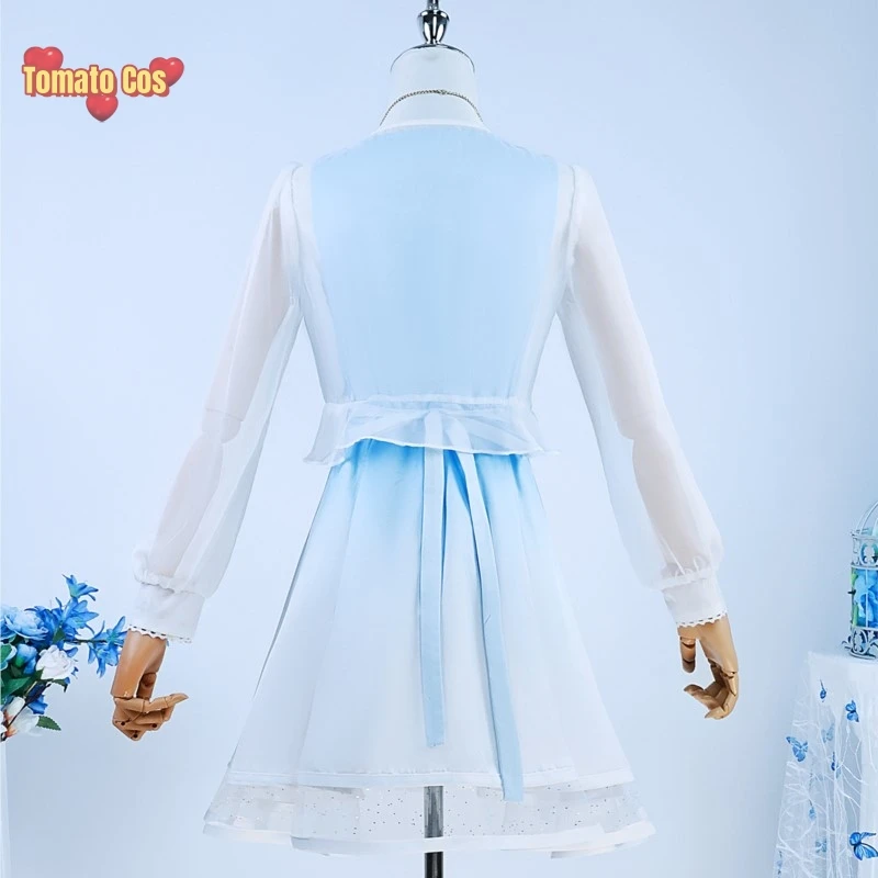 Disfraz de Genshin impact Ganyu para mujer, peluca de juego de Cosplay, vestido de secretaria Lolita adorable, traje de fiesta de Halloween, Verano