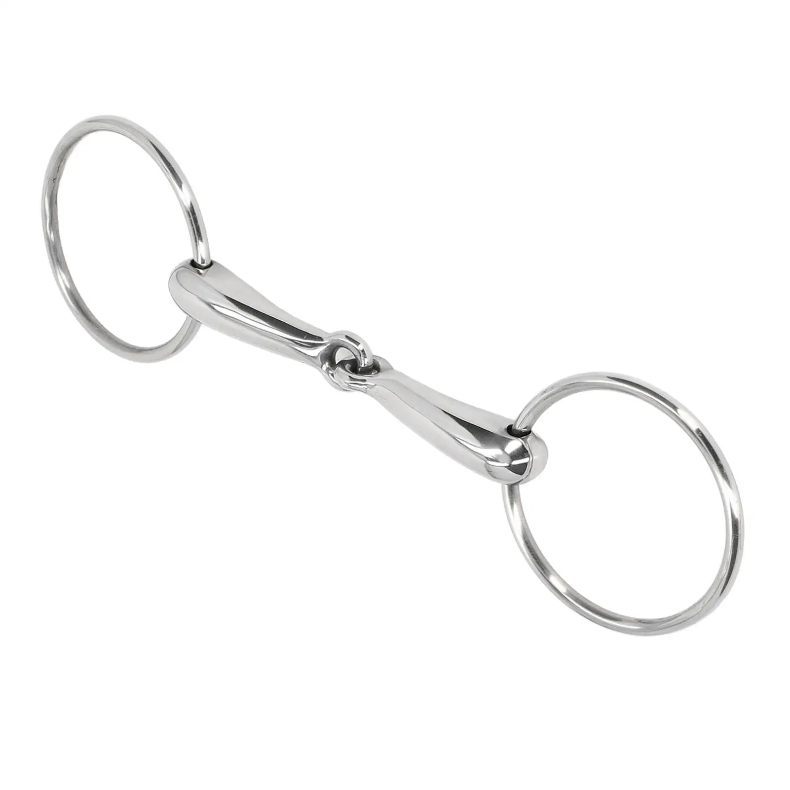 Rustproof Horse Snaffle Bit - Durable, Wear-Resistant Mouthpiece for Racing & Equestrian Use