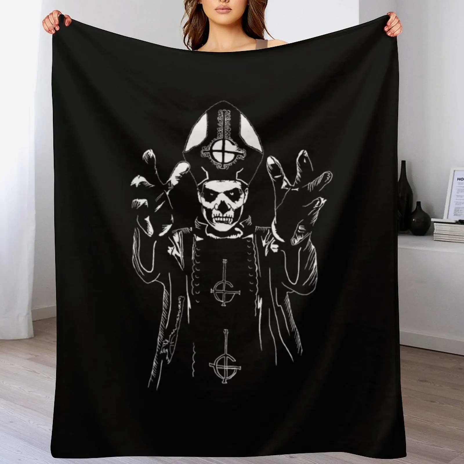 Ghóst - Papas Wrath Throw Blanket