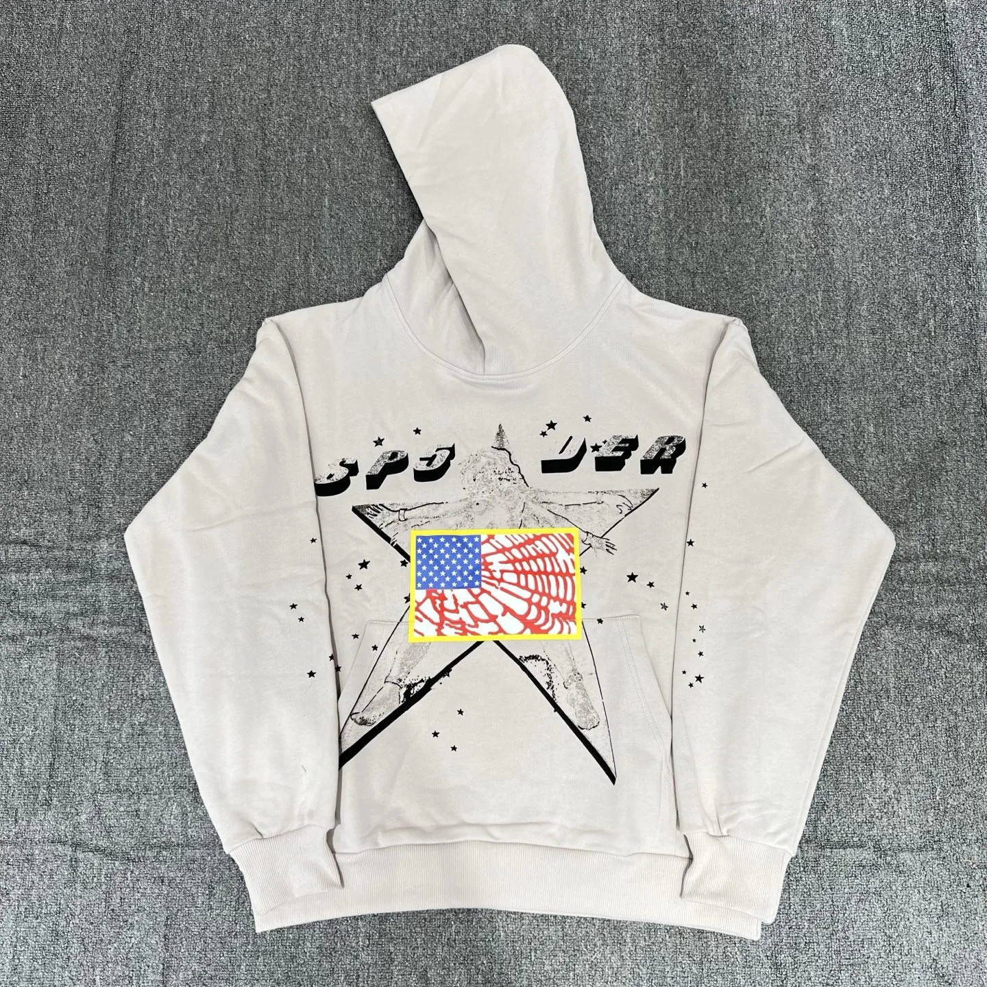 

Streetwear Hip Hop Sle American Print Casual Hoodie Sweatirt Loose Fit Long Sve Autumn ex Faionable Hooded Coat