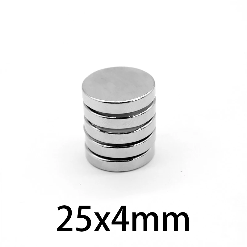25x4 мм супер сильные магниты круглые круглые магнитные 25*4 мм для домашнего холодильника, офиса, DIY 25x4