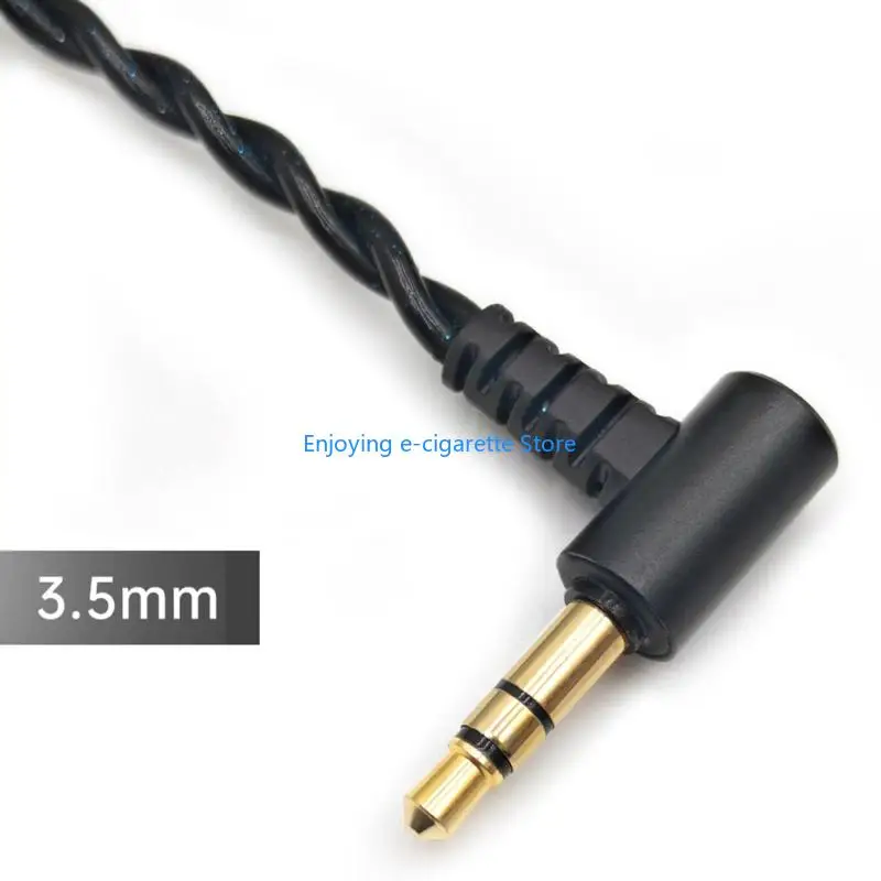 120 langes OFC-Soundkabel für 0,78 mm 2-polige Kopfhörer, 4-adrig/8-adrig geflochten Y4QF – Detail 4
