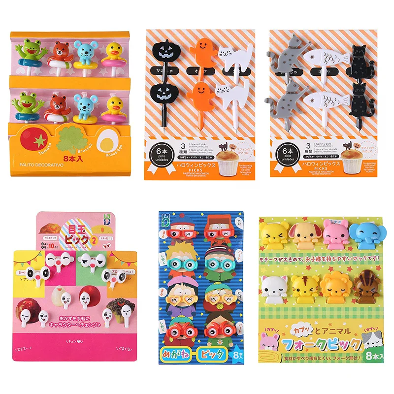 Fork Cartoon Mini Animal Household Food Selection Children Snacks Cake Dessert Food Fruit Fork Party Decoration Fruit