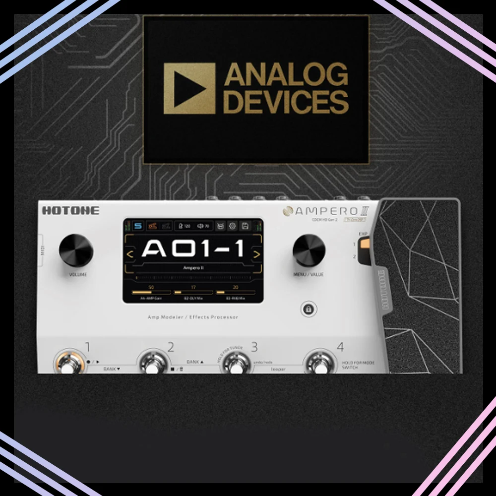 HOTONE Ampero II с сенсорным экраном, гитарный бас-усилитель, моделирующая педаль мультиефектов, цепи с двойными эффектами и педалью выражения MP-350