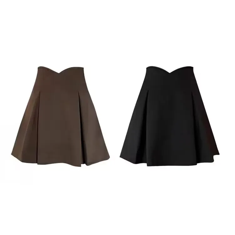 

Extra Large Size Women's High Waist f-length Slimming Hip Covering Umbrella Skirt Faionable plus Size Dring