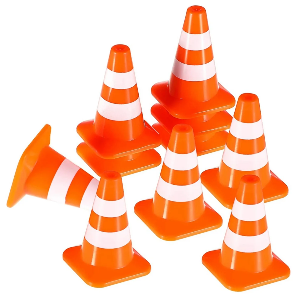 

Mini Traffic Cones 10Pcs Miniature Road Cones Construction Cones Kids Traffic Cones Traffic Signs Toys