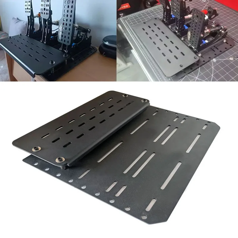 Estação simulador de condução sim corrida auto pedais de pc simulação do carro volante rig jogos corrida vento cockpit pedal peças movimento